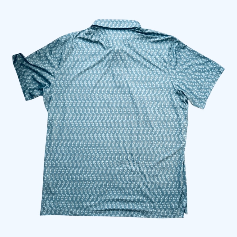 Chubbies Polo Shirt Mens XXL Seahorse Print Golf Performance - Picture 3 of 7